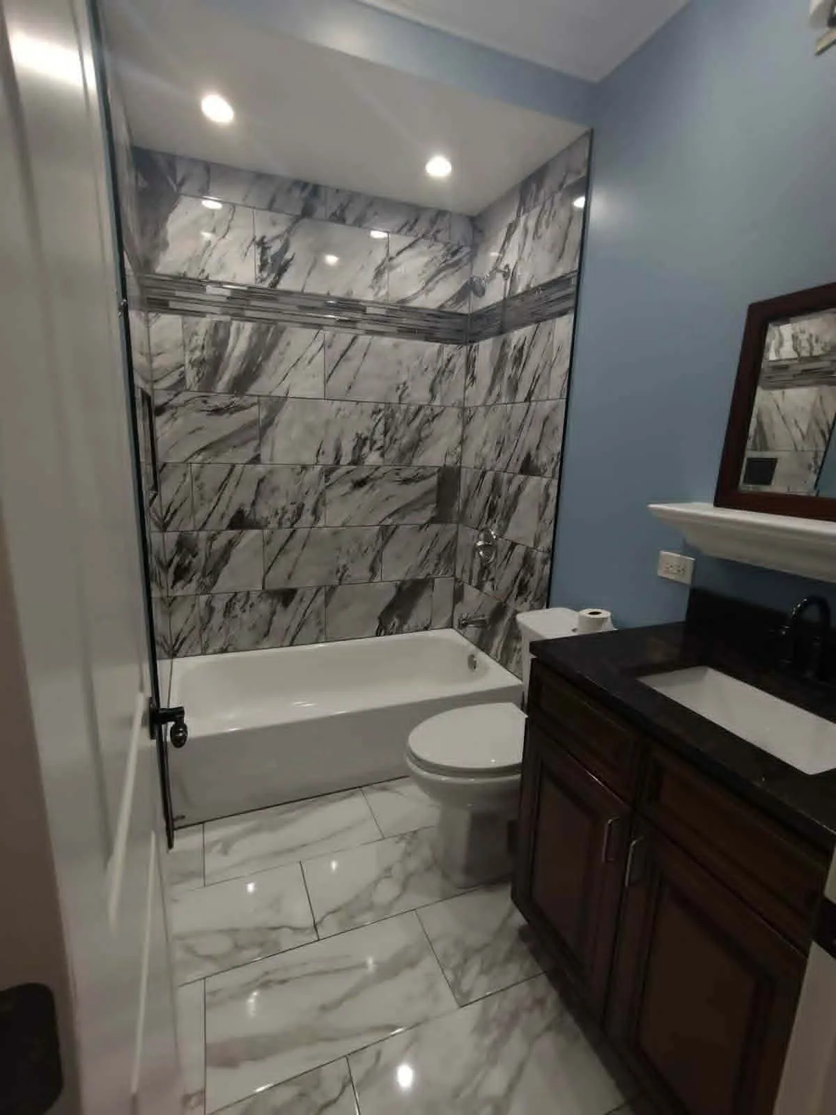 Finished bathroom renovation