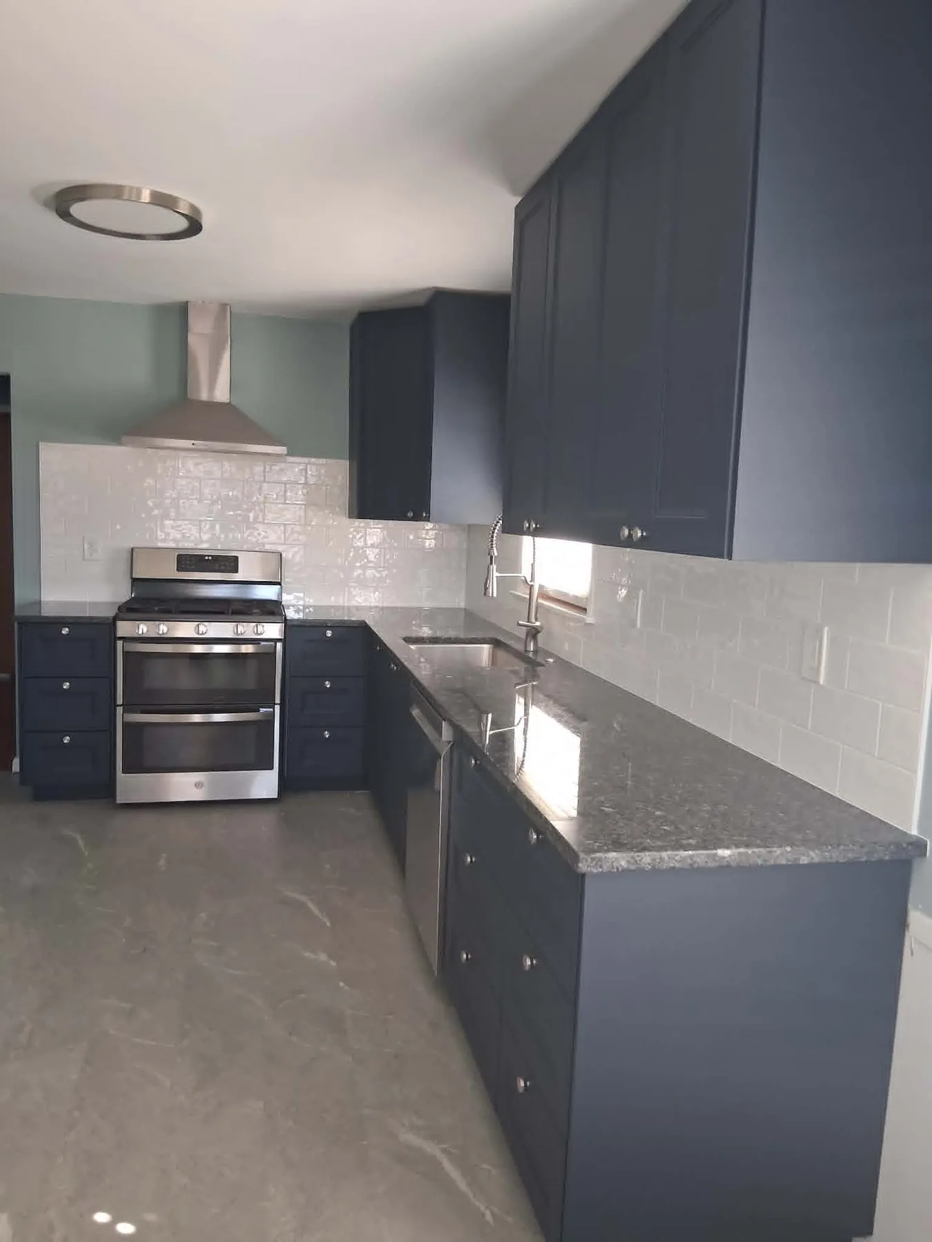 Kitchen cabinet and countertop detail
